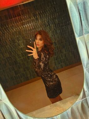 Guess Black Sequin Long-Sleeve Party Top